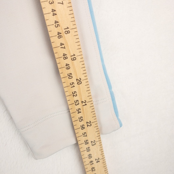 Nike Sweatshirt Womens Small  White Blue Full Zip Fit Dry Mock Neck - Picture 10 of 13